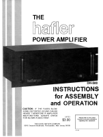 Hafler DH-500 - Owners Manual 